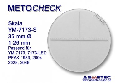 METOCHECK-YM-7173-LED, Messlupe 10fach mit LED Messlupe 10x - www.asmetec-shop.de