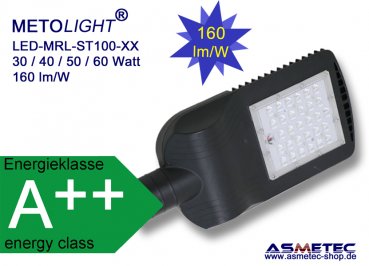 Metolight LED-Straßenleuchte MRL-ST10030, 30 Watt - www.asmetec-shop.de