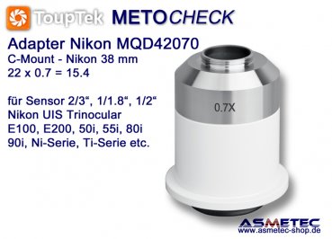 Nikon TV-Adapter MQD070, adapter C-Mount - www.asmetec-shop.de