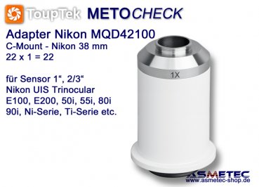 Nikon TV-Adapter MQD100, adapter C-Mount - www.asmetec-shop.de