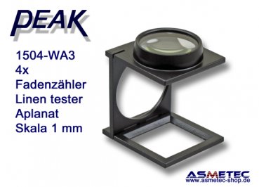 PEAK 1504-WA3 linen tester 4x - www.asmetec-shop.de