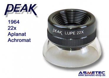 PEAK-1964-L Leuchtlupe 22fach, www.asmetec-shop.de, peak optics, PEAK-Lupe