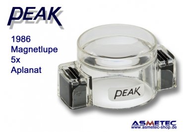 PEAK-Optic 1986, Lupe 5fach, magnetisch
