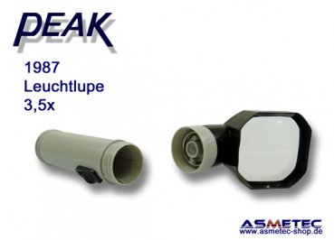 PEAK 1987 Handlupe mit Beleuchtung 3,5x, Leselupe - www.asmetec-shop.de