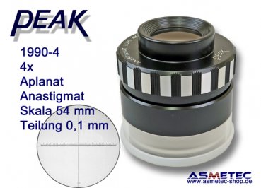 PEAK-Optics Anastigmatik Lupe 1990-4, 4fach