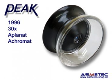 PEAK-1996 Lupe 30fach, seitenrichtig - www.asmetec-shop.de, peak optics, PEAK-Lupe