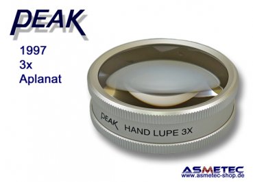 PEAK-1997 - Handlupe 3fach, achromatisch