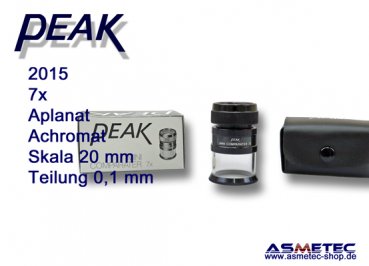 PEAK-2015 Messlupe 7fach www.asmetec-shop.de, PEAK optics, PEAK-Lupe