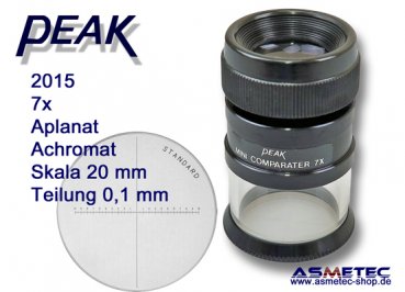 PEAK-2015 Messlupe 7fach www.asmetec-shop.de, PEAK optics, PEAK-Lupe