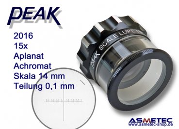 PEAK-2016 Messlupe  15x - www.asmetec-shop.de
