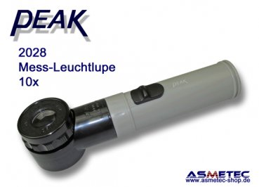 PEAK-Optics Messlupe 2028, 10fach, mit Beleuchtung