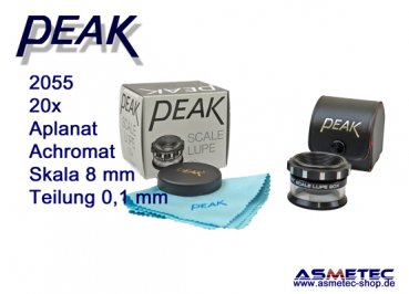 PEAK-2055 scale loupe, 20x - www.asmetec-shop.de