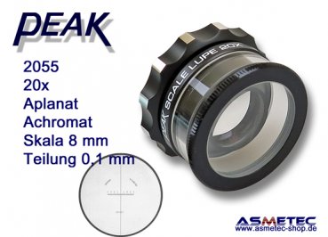 PEAK-2055 scale loupe, 20x - www.asmetec-shop.de