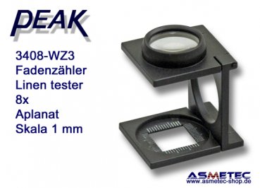 PEAK 3408-WZ3 linen tester 8x - www.asmetec-shop.de