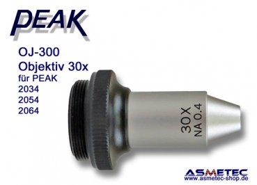 PEAK OJ-300, lens, 30x for Peak 2034, 2054, 2064 - www.asmetec-shop.de