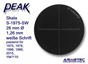 Peak Glas Scale 1975-SW -white printing