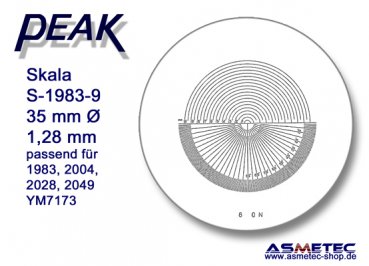 Peak Glasskala 1983-9