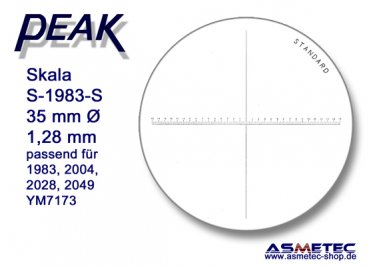 Peak Glasskala 1983-S