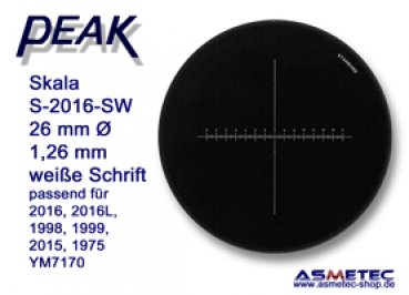 PEAK-2016 Skala für Messlupe  15x - www.asmetec-shop.de