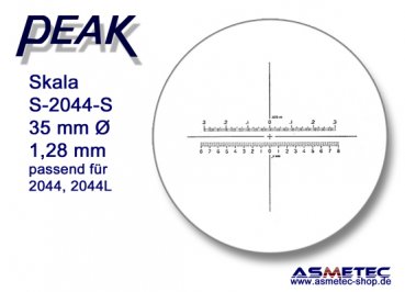 PEAK-816 (2044)  scale for Zoom Lupe 8-16x - www.asmetec-shop.de