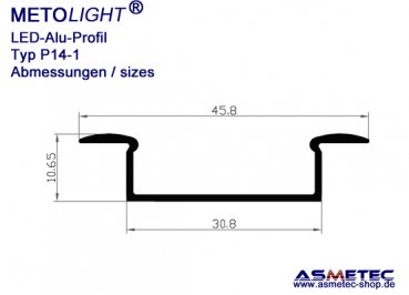 Aluminium-LED-Profile - www.asmetec-shop.de