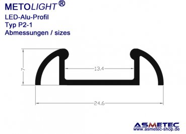Aluminium-LED-Profile - www.asmetec-shop.de