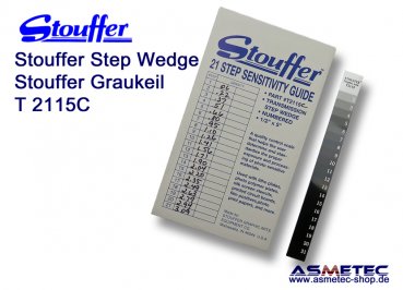 Stouffer T2115CC, 21-Stufiger Transmissions-Graukeil, Inkrement 0,15, kalibriert, zertifiziert