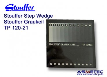 Stouffer TP120-21, 21 step transmission-projection step wedge, increment 0.15