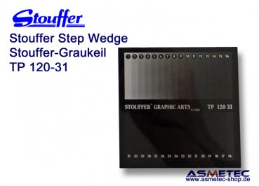 Stouffer TP120-31, 31-stufiger Transmissions-Graukeil, Inkrement 0,10