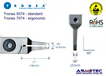 Tronex 5074, schmaler Vornschneider - www.asmetec-shop.de