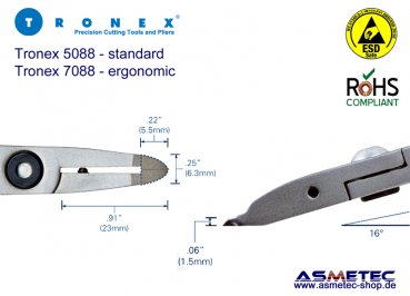 Tronex 5088, flacher Vornschneider - www.asmetec-shop.de