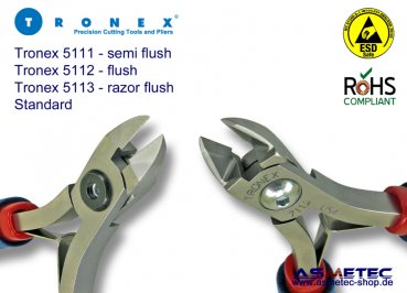 Tronex 5111 ESD-Ovalkopf Seitenschneider