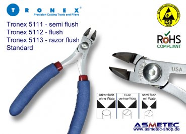 Tronex 5112 - Ovalkopf Seitenschneider - geringe Wate