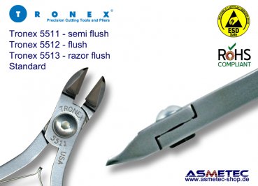 Tronex 5111 ESD-Ovalkopf Seitenschneider