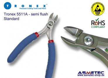 Tronex 5511A - Groß-Ovalkopf Seitenschneider,  mit Wate
