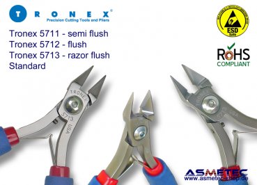 Tronex 5713 ESD-Spitzkopf Seitenschneider - www.asmetec-shop.de