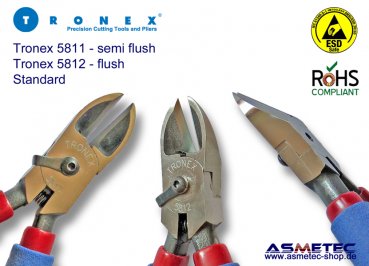 Tronex 5811 ESD-Ovalkopf Seitenschneider - www.asmetec-shop.de