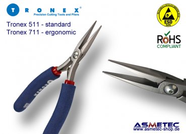 Tronex 711 - Flachrundzange, ergonomisch