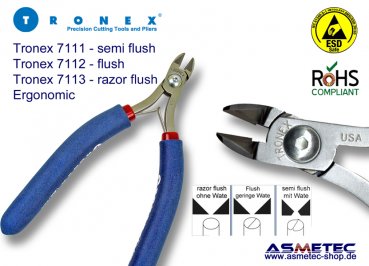 Tronex 7113 - ergonomic Oval Cutter - Razor Flush