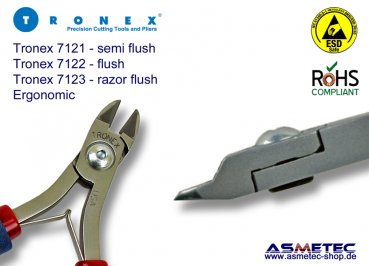 Tronex 7122 ESD-Ovalkopf Seitenschneider