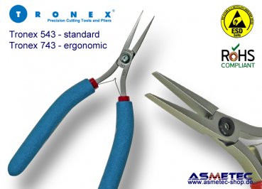 Tronex 743 - Flachzange ohne Stufe, ergonomisch