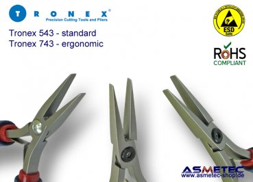 Tronex 743 - flat nose plier, stepless, ergonomic - www.asmetec-shop.de