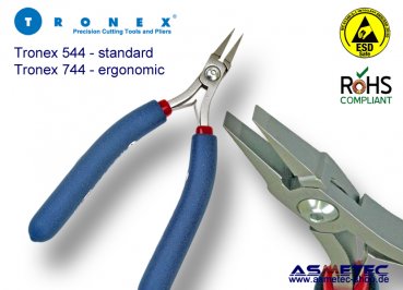 Tronex 744 - Flachzange, kurz, ergonomisch
