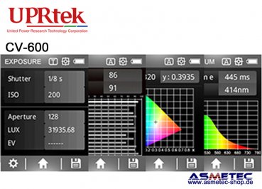 UPRtek LED Spectrometer CV600 - www.asmetec-shop.de