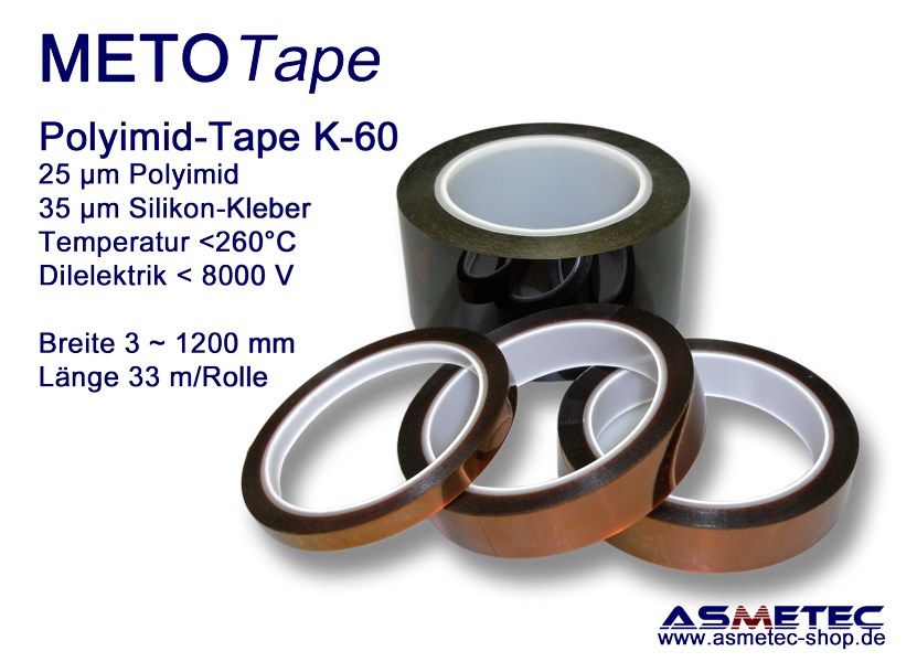 Heat Resistant Black Thermal Tape ESD Low Static Polyimide Film