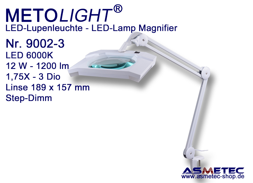 Metolight Led Lamp Magnifier 9002 3, Magnifying Led Lamp