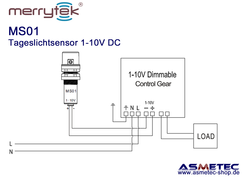 Merrytek-MS01 - Bewegungsschalter - Sensor - Asmetec