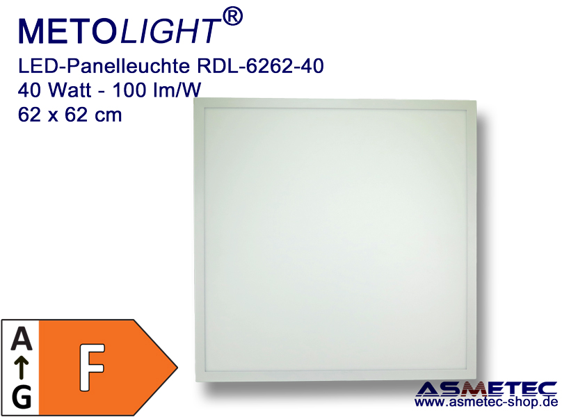 LED panel light 6262 40W WW 40 Watt 3400 lm warm white