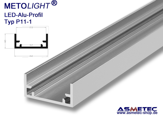 Profil Aluminium Pour Bande LED - Diffuseur laiteux RL-A1708 x 2M