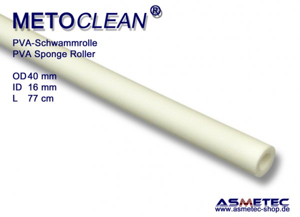 Metoclean PVA Schwammrolle 40 x 16 x 770 mm - www.asmetec-shop.de